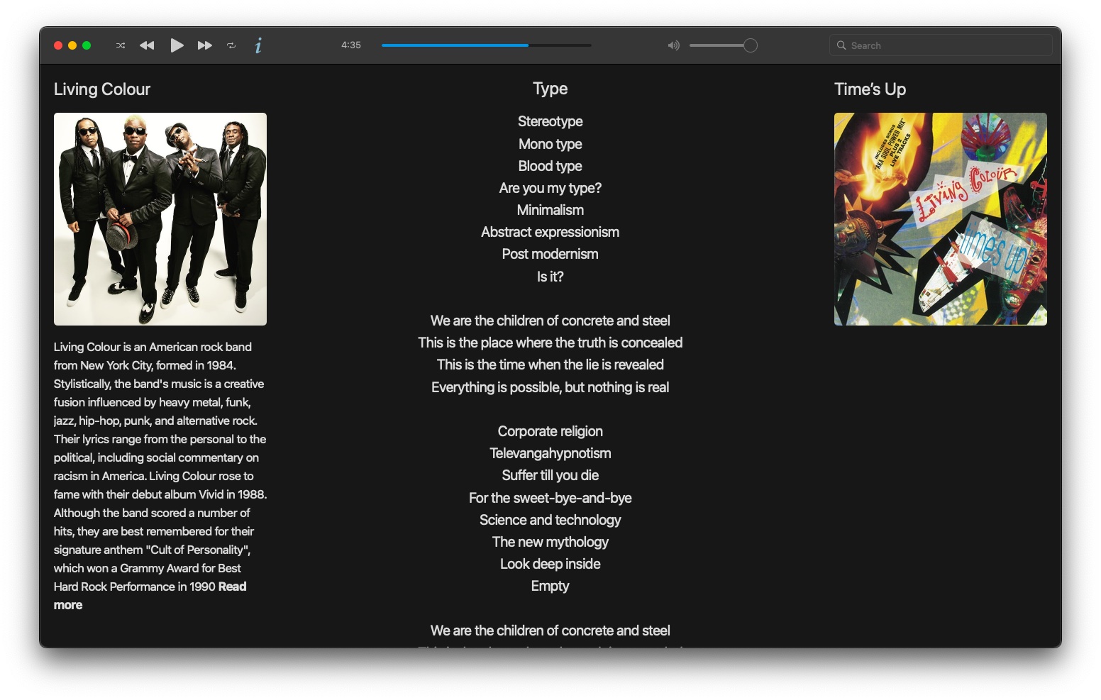 Music player for mac osx